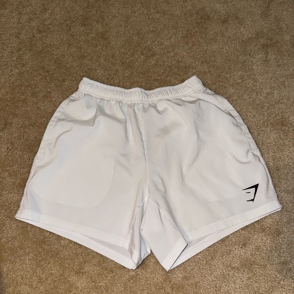 Gymshark White Athletic Shorts - Picture 1 of 4